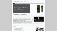 Desktop Screenshot of hardwarerestoration.com
